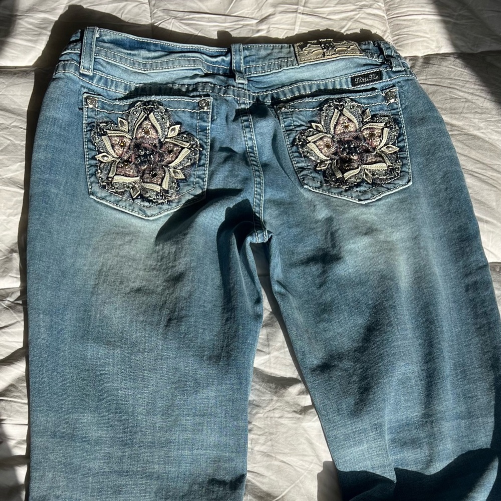 Miss Me Light Blue Embellished Jeans